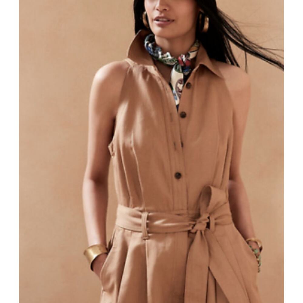 Athleta 'Camp' Tan Romper Size 8 - NWT